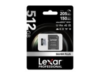 Tarjeta de crédito Lexar High-Performance Silver Plus microSDXC 512GB + adaptador Tarjeta de crédito Lexar High-Performance Silver Plus microSDXC 512GB + adaptador