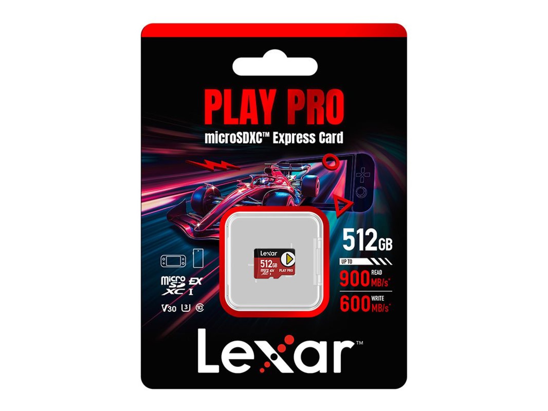 Lexar PLAY Pro microSD Express 7.1 512GB memory card