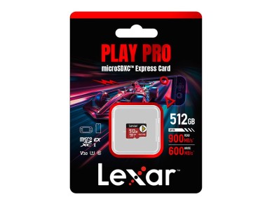 Tarjeta de memoria Lexar PLAY Pro microSD Express 7.1 de 512 GB Tarjeta de memoria Lexar PLAY Pro microSD Express 7.1 de 512 GB
