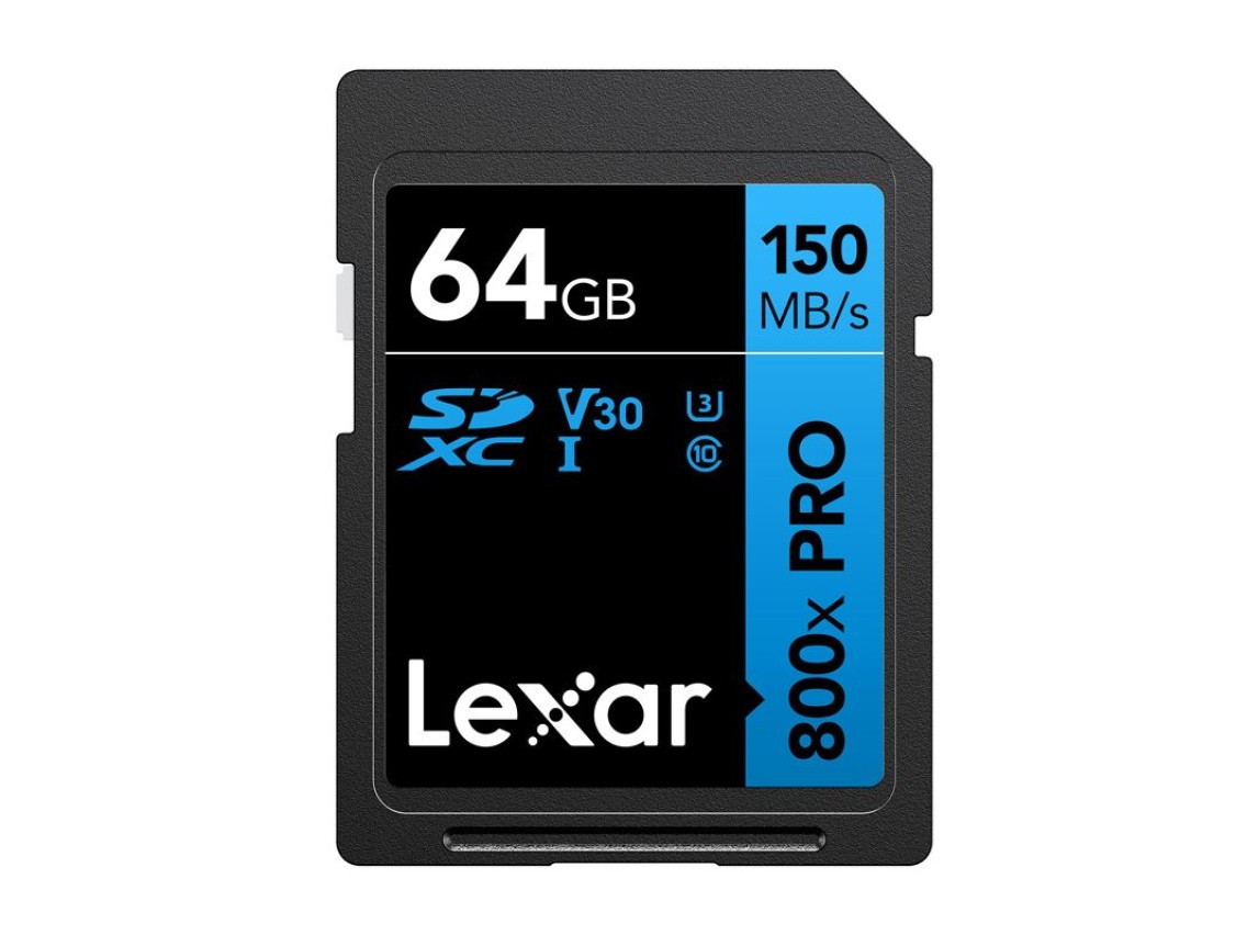 Tarjeta de memoria Lexar Professional 800x Pro SDXC de 64 GB