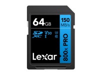 Cart�o de mem�ria Lexar Professional 800x Pro SDXC de 64 GB