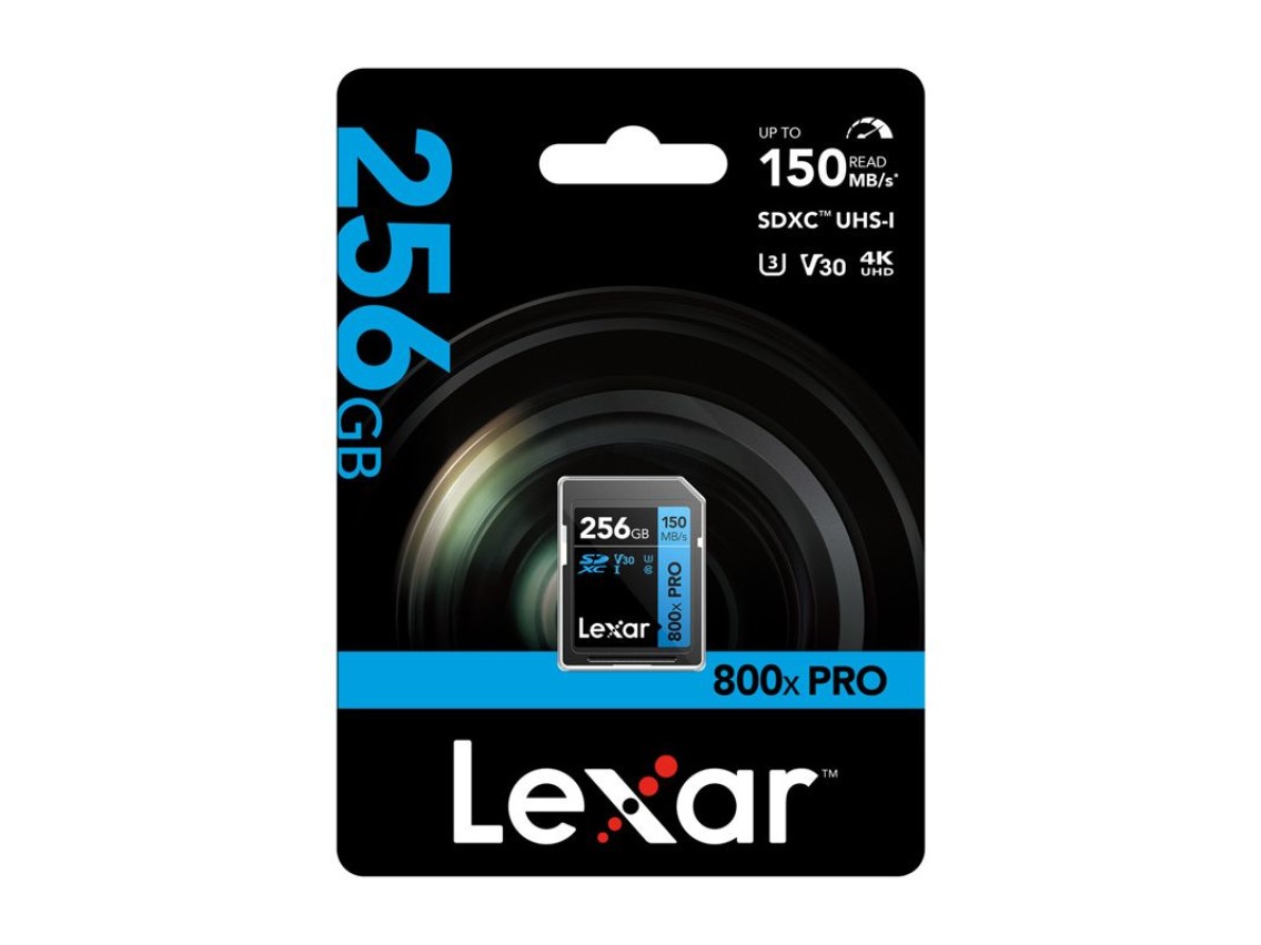 Tarjeta de memoria Lexar Professional 800x Pro SDXC 256GD