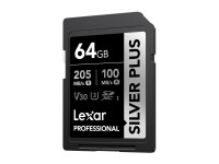 Lexar Professional SILVER PLUS SDXC 64GB memory card Lexar Professional SILVER PLUS SDXC 64GB memory card