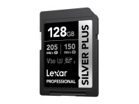 Cartão de memória Lexar Professional SILVER PLUS SDXC de 128 GB Cartão de memória Lexar Professional SILVER PLUS SDXC de 128 GB