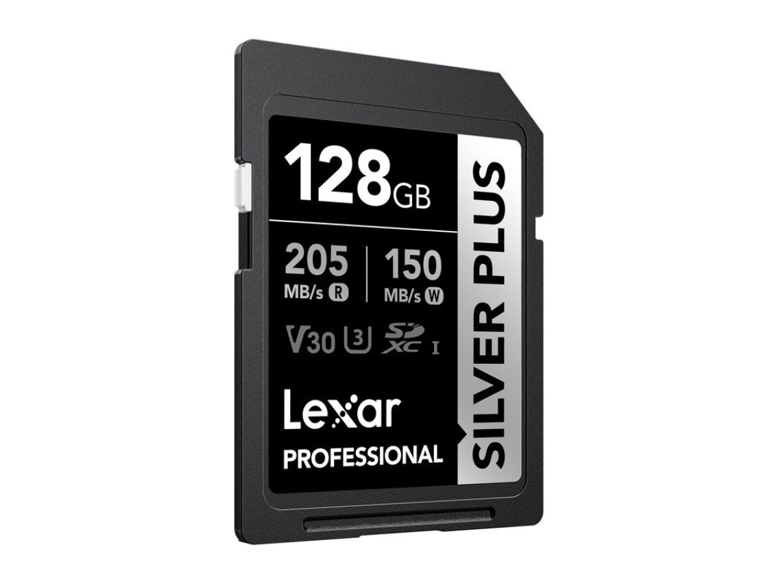 Cartão de memória Lexar Professional SILVER PLUS SDXC de 128 GB