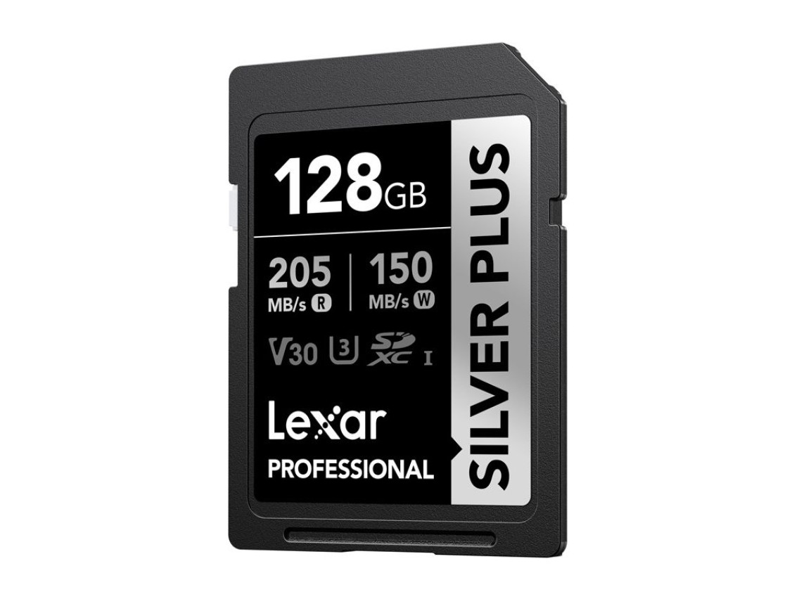 Cartão de memória Lexar Professional SILVER PLUS SDXC de 128 GB