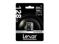 Cartão de memória Lexar Professional SILVER PLUS SDXC de 128 GB Cartão de memória Lexar Professional SILVER PLUS SDXC de 128 GB