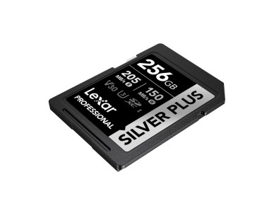 Cartão de memória Lexar Professional SILVER PLUS SDXC de 256 GB Cartão de memória Lexar Professional SILVER PLUS SDXC de 256 GB