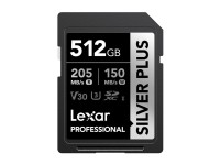 Tarjeta de memoria Lexar Professional SILVER PLUS SDXC de 512 GB