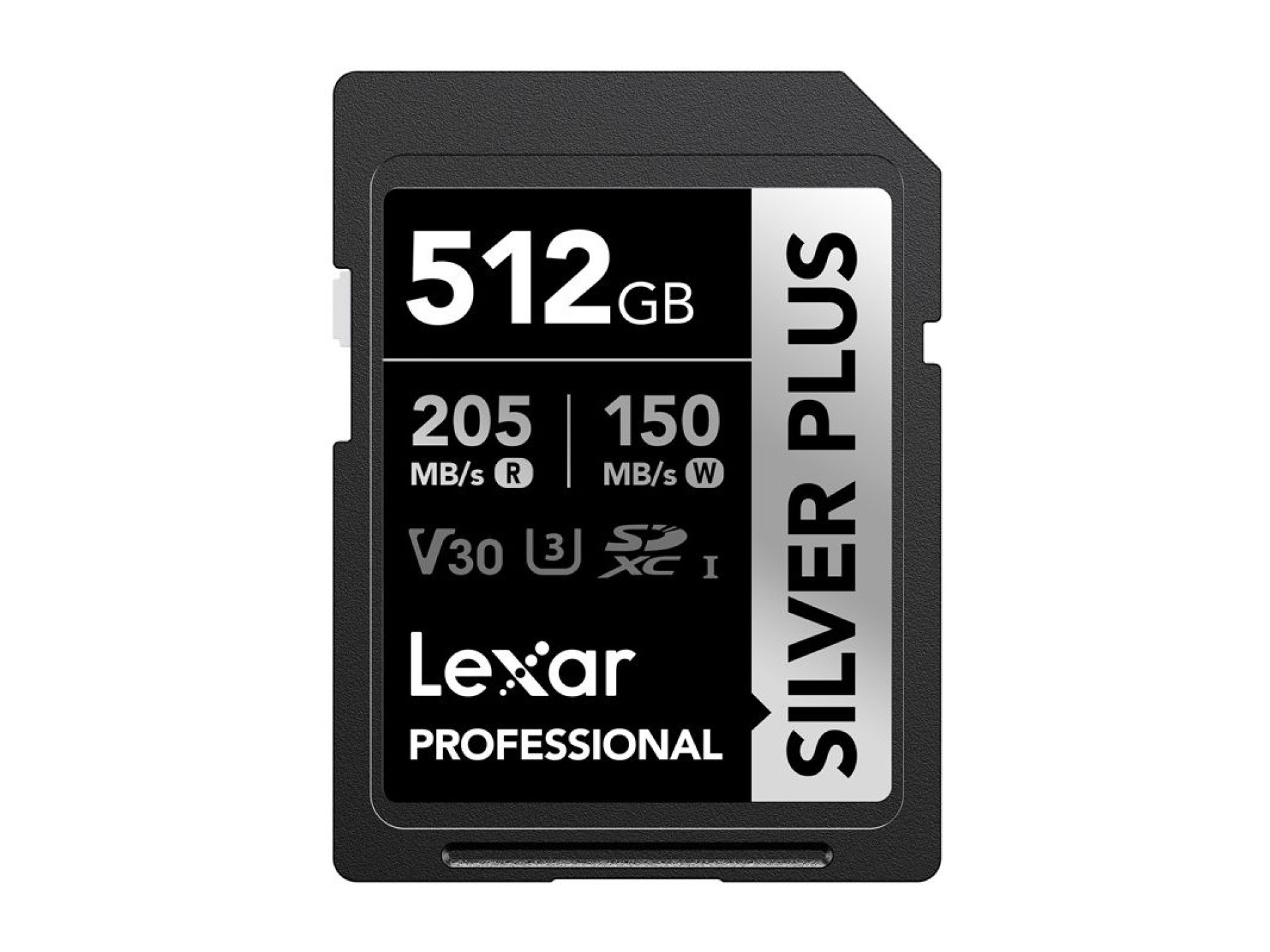 Cartão de memória Lexar Professional SILVER PLUS SDXC de 512 GB