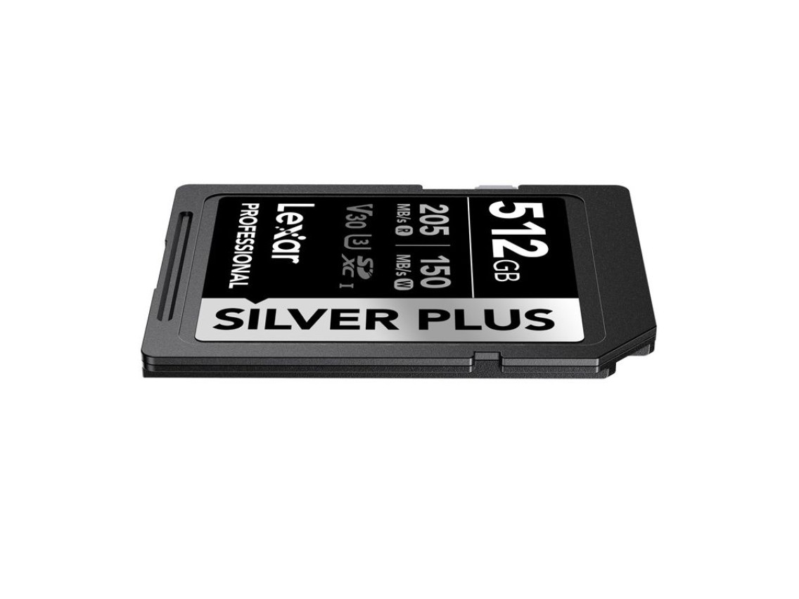 Cartão de memória Lexar Professional SILVER PLUS SDXC de 512 GB