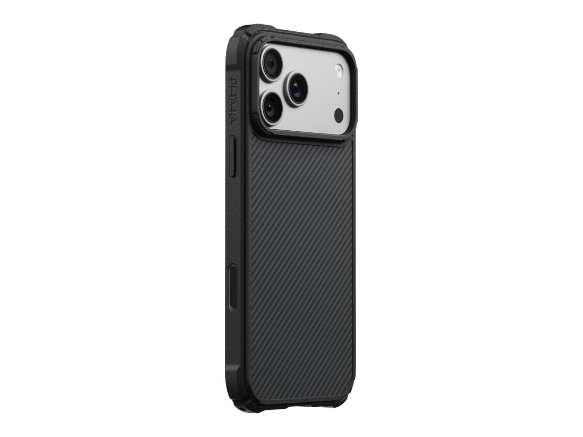 Capa PITAKA Cairn para iPhone 18 Pro Max / 17 Pro Max preta e cinza