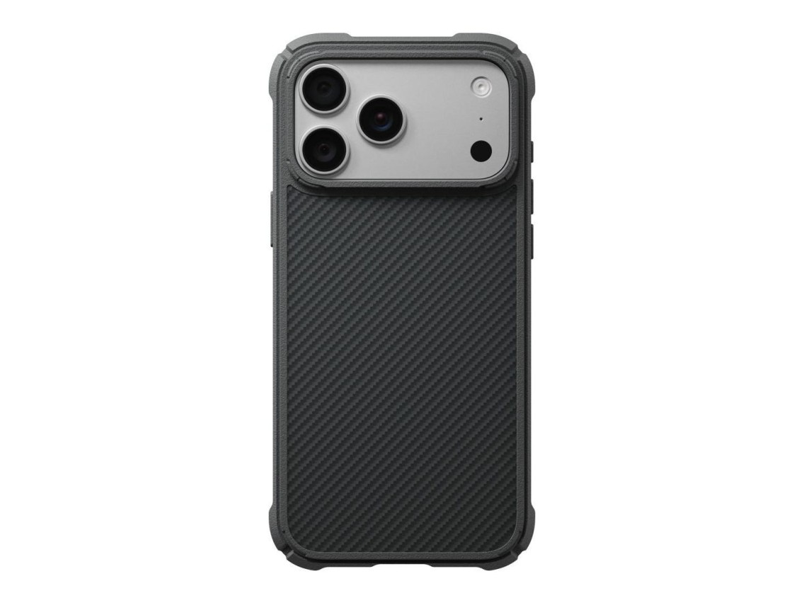 Capa PITAKA Cairn para iPhone 18 Pro Max / 17 Pro Max preta e cinza