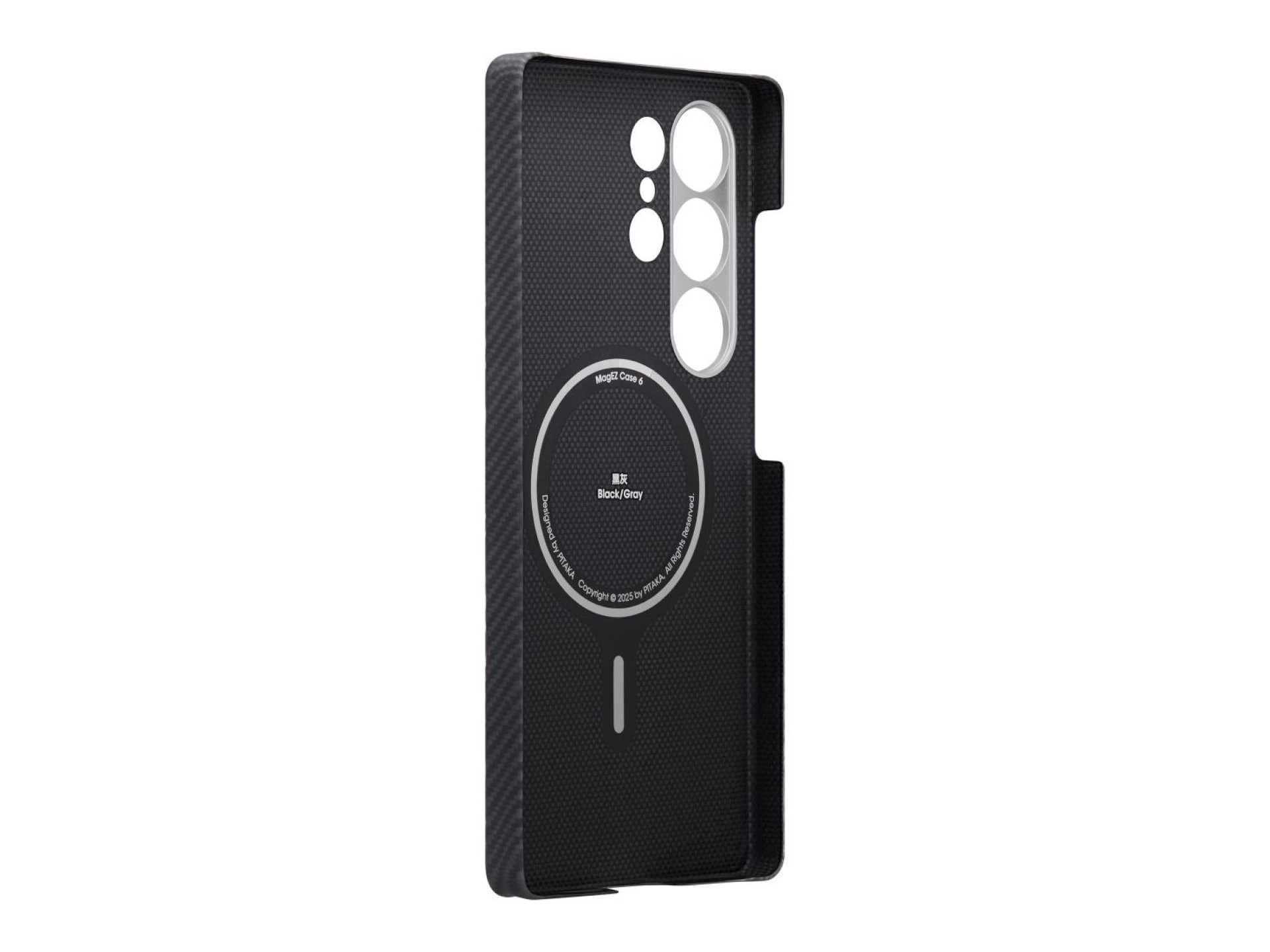 Case PITAKA Cairn Case MagSafe for Samsung Galaxy S25 Ultra black grey