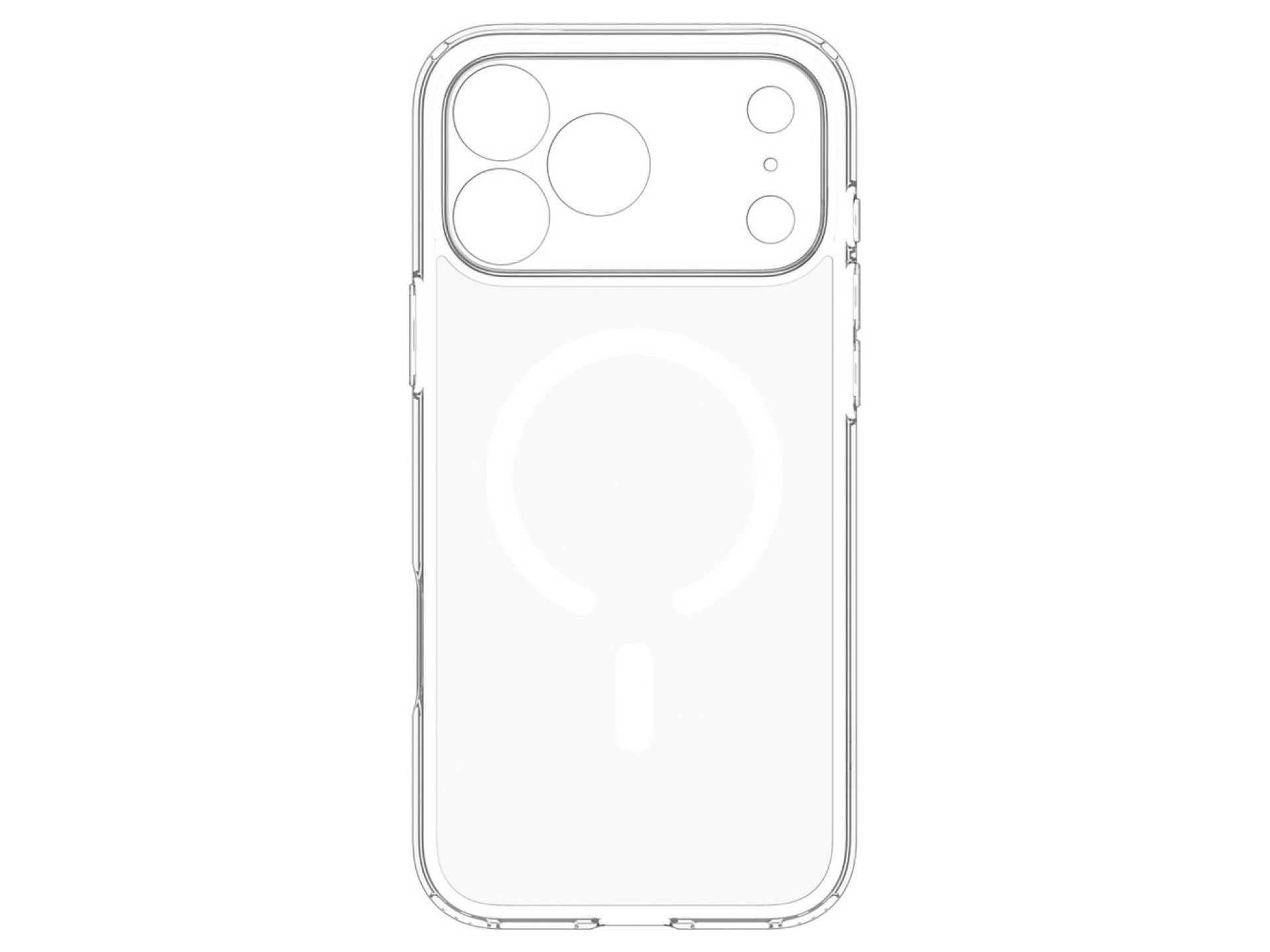 Spigen Ultra Hybrid MagSafe Case for iPhone 18 Pro / 17 Pro - Clear and White