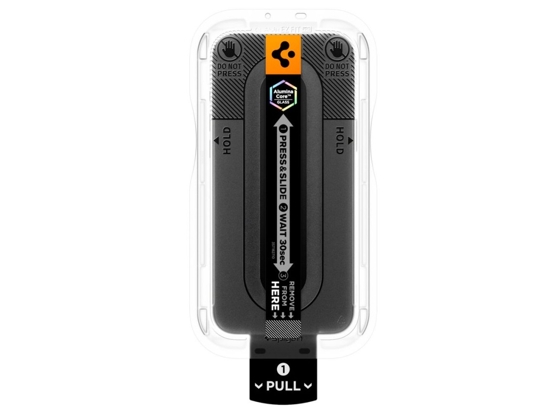 Spigen Glas.tR EZ Fit Pro HD AC - Paquete de 2 protectores de pantalla de vidrio templado con privac
