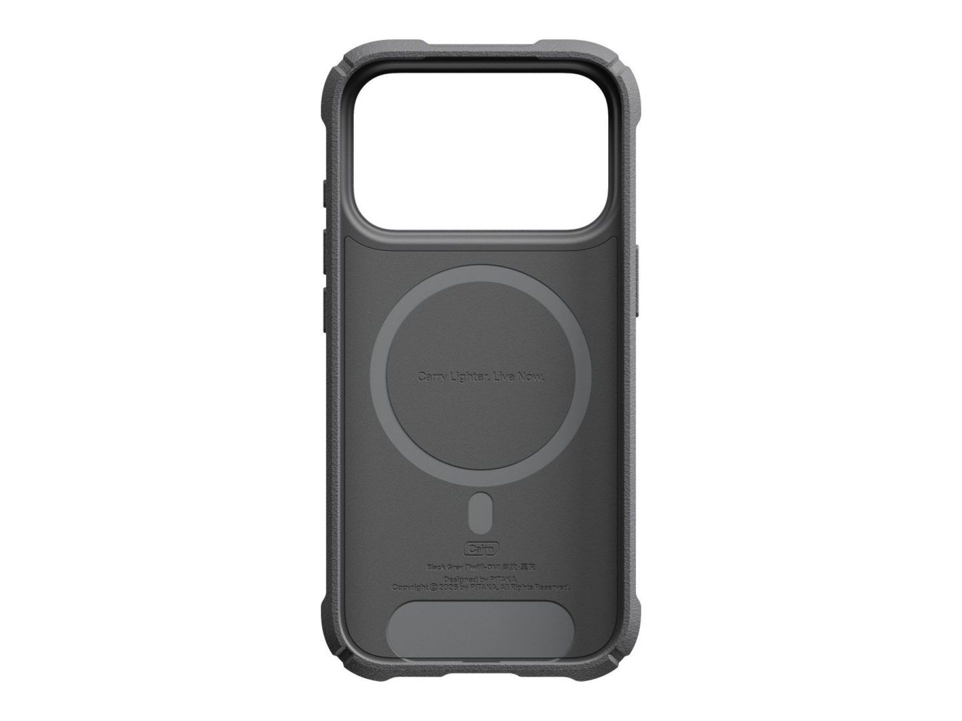 Case PITAKA Cairn Case for iPhone 18 Pro / 17 Pro black grey