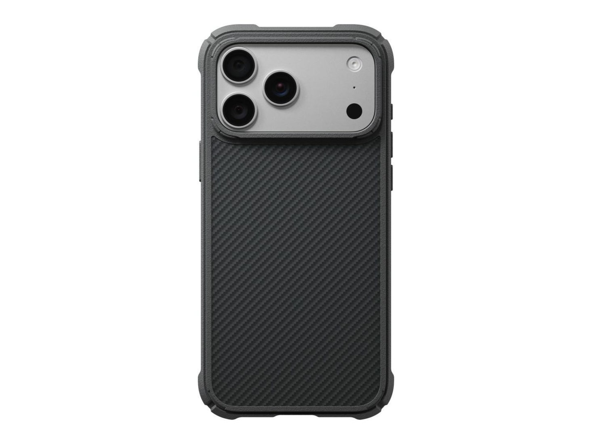 Capa PITAKA Cairn para iPhone 18 Pro Max / 17 Pro Max preta e cinza