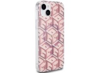 Capa Guess IML GCube MagSafe para iPhone 15/14/13 - rosa Capa Guess IML GCube MagSafe para iPhone 15/14/13 - rosa