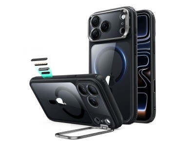 ESR Classic Hybrid Kickstand MagSafe Case for iPhone 18 Pro Max / 17 Pro Max - Clear Black ESR Classic Hybrid Kickstand MagSafe Case for iPhone 18 Pro Max / 17 Pro Max - Clear Black