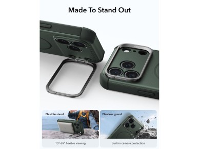 Funda ESR Cyber ??Tough con soporte MagSafe para iPhone 18 Pro Max / 17 Pro Max - Verde Funda ESR Cyber ??Tough con soporte MagSafe para iPhone 18 Pro Max / 17 Pro Max - Verde