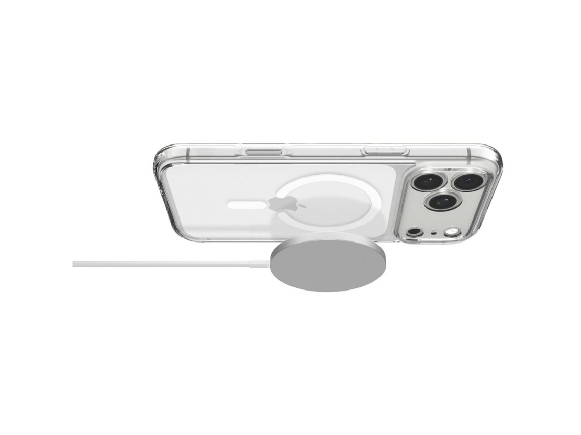 Spigen Ultra Hybrid MagSafe Case for iPhone 18 Pro / 17 Pro - Clear and White