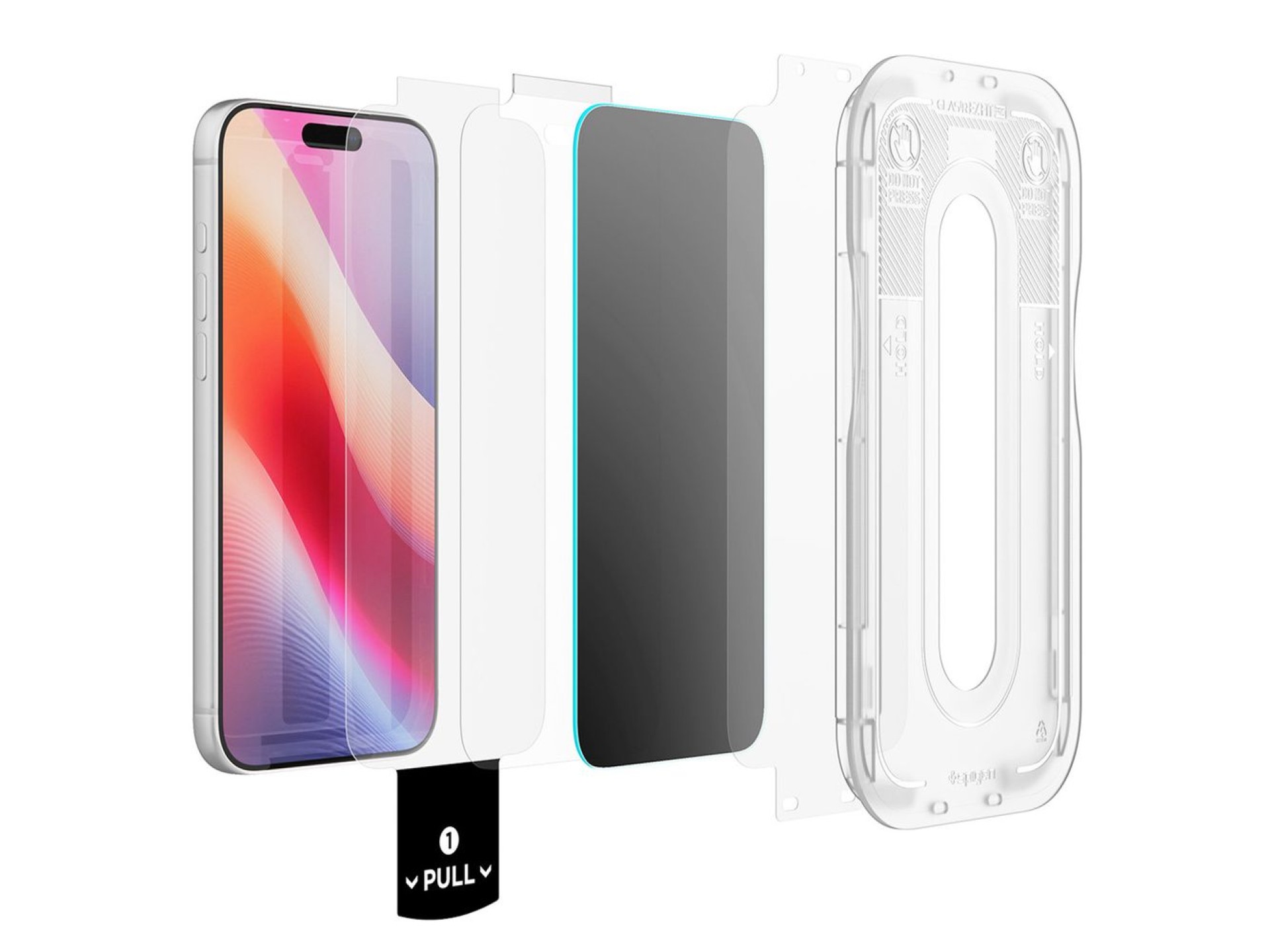 Protector de pantalla de vidrio templado Spigen Glas.tR EZ Fit Pro HD AC Privacy para iPhone 18 Pro