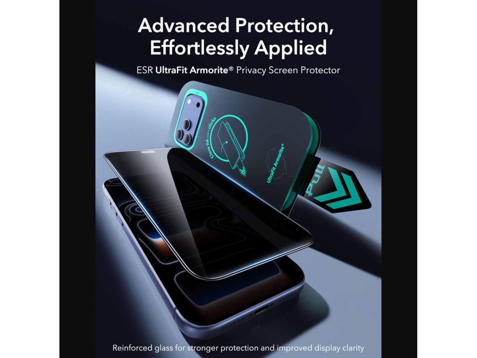 ESR UltraFit Armorite Privacy 2-Pack Tempered Glass for iPhone 18 Pro