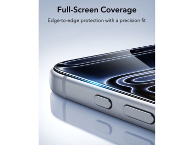 ESR UltraFit Classic 2-Pack Tempered Glass for iPhone 18 Pro Max / 17 Pro Max - Black