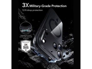 ESR Classic Hybrid MagSafe Case for iPhone 18 Pro / 17 Pro - Clear Black ESR Classic Hybrid MagSafe Case for iPhone 18 Pro / 17 Pro - Clear Black