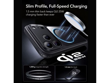 ESR Classic Hybrid MagSafe Case for iPhone 18 Pro / 17 Pro - Clear Black ESR Classic Hybrid MagSafe Case for iPhone 18 Pro / 17 Pro - Clear Black