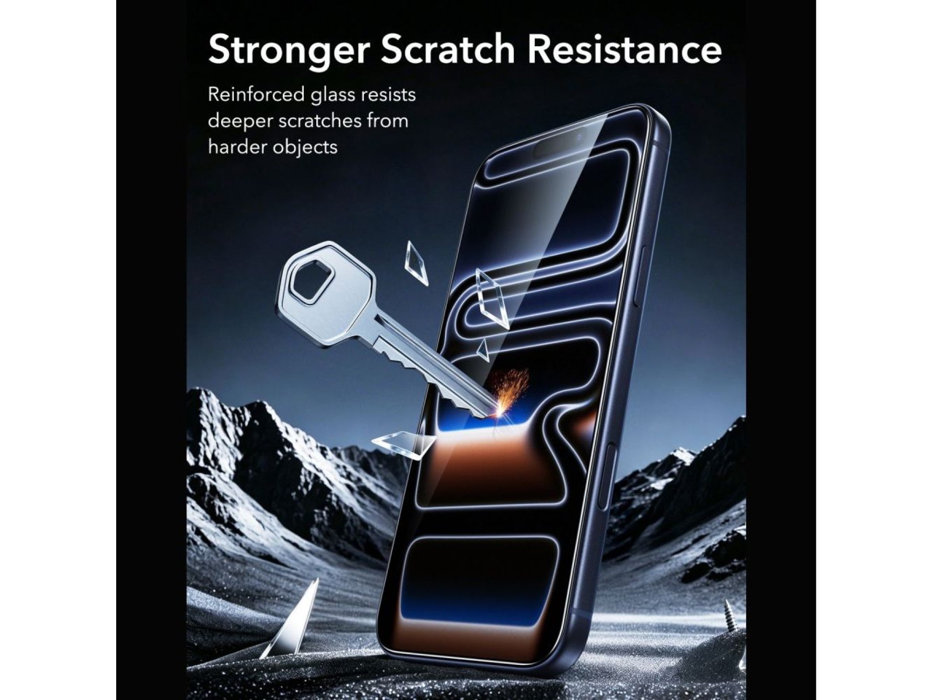 ESR UltraFit Armorite 2-Pack Tempered Glass for iPhone 18 Pro / 17 Pro - Black