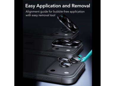 ESR Armorite Camera Protector Tempered Glass for iPhone 18 Pro / 18 Pro Max - Black ESR Armorite Camera Protector Tempered Glass for iPhone 18 Pro / 18 Pro Max - Black