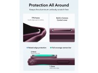 ESR Classic Hybrid Kickstand MagSafe Case for iPhone 18 Pro / 17 Pro - Dark Cherry Matte ESR Classic Hybrid Kickstand MagSafe Case for iPhone 18 Pro / 17 Pro - Dark Cherry Matte