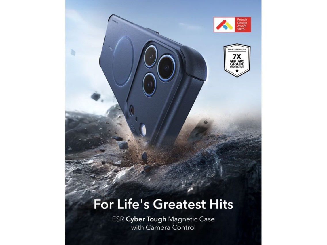 Capa ESR Cyber-Tough MagSafe para iPhone 18 Pro Max / 17 Pro Max - Azul Marinho