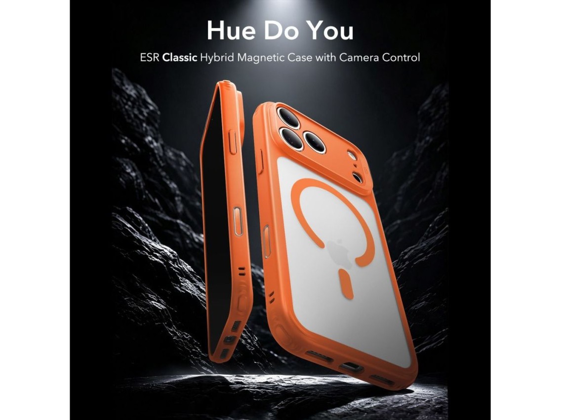 Funda híbrida ESR Classic MagSafe para iPhone 18 Pro Max / 17 Pro Max - Naranja