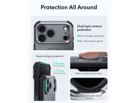 Funda ESR Cyber ??Tough con soporte y MagSafe para iPhone 18 Pro / 17 Pro - Gris Funda ESR Cyber ??Tough con soporte y MagSafe para iPhone 18 Pro / 17 Pro - Gris