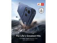 Capa ESR Cyber-Tough MagSafe para iPhone 18 Pro Max / 17 Pro Max - Azul Marinho Capa ESR Cyber-Tough MagSafe para iPhone 18 Pro Max / 17 Pro Max - Azul Marinho