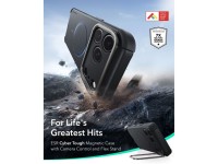 Capa ESR Cyber-Tough com suporte e MagSafe para iPhone 18 Pro Max / 17 Pro Max - Preta Capa ESR Cyber-Tough com suporte e MagSafe para iPhone 18 Pro Max / 17 Pro Max - Preta