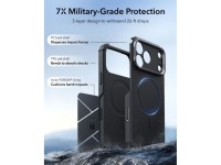 Capa ESR Cyber-Tough com suporte e MagSafe para iPhone 18 Pro Max / 17 Pro Max - Preta Capa ESR Cyber-Tough com suporte e MagSafe para iPhone 18 Pro Max / 17 Pro Max - Preta