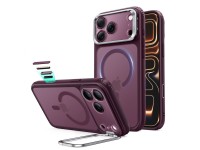 ESR Classic Hybrid Kickstand MagSafe case for iPhone 18 Pro Max / 17 Pro Max - dark cherry matte