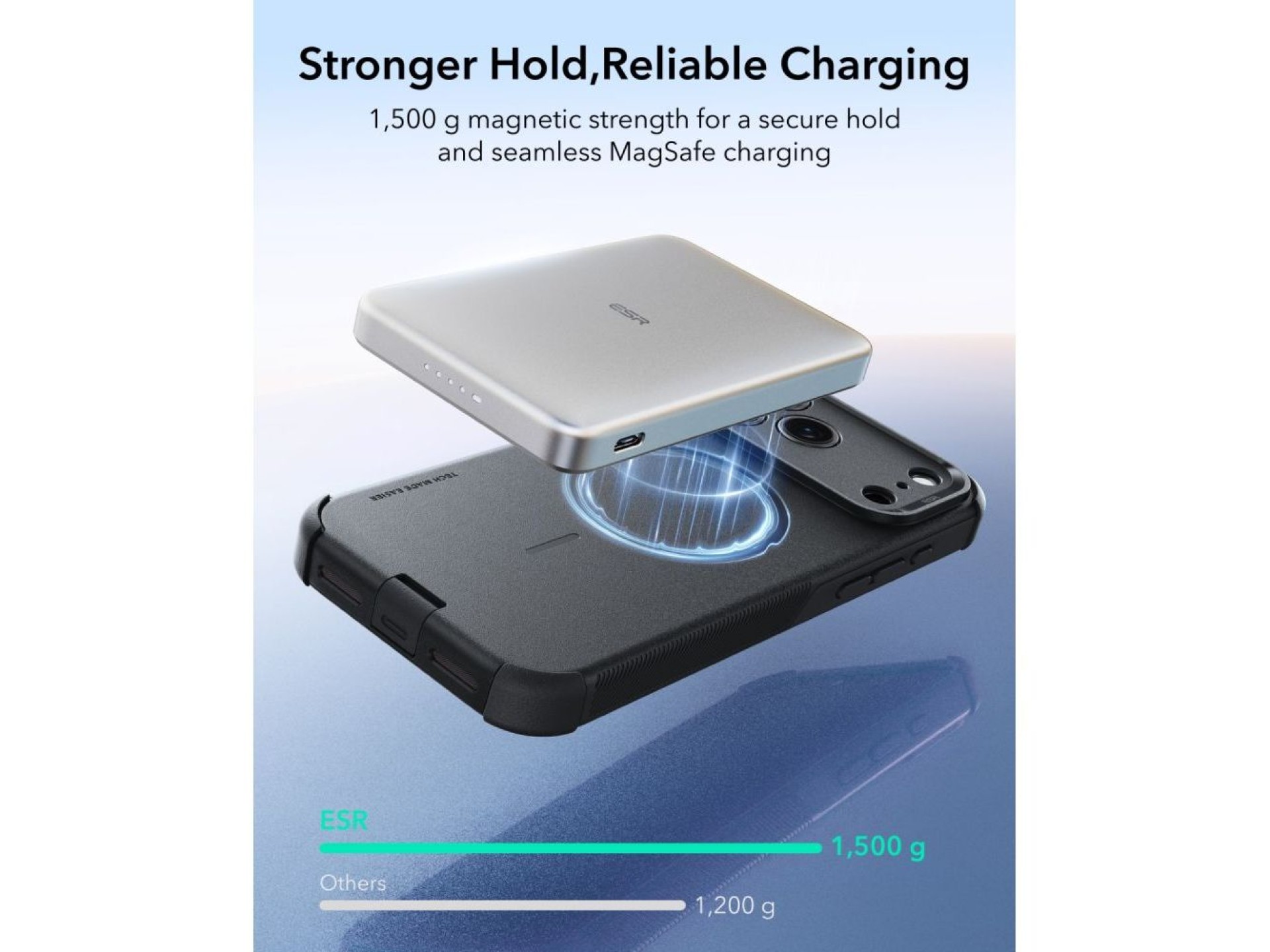 Capa ESR Cyber-Tough MagSafe para iPhone 18 Pro Max / 17 Pro Max - Preta