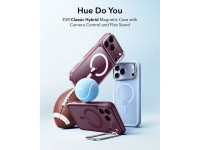 ESR Classic Hybrid Kickstand MagSafe Case for iPhone 18 Pro / 17 Pro - Dark Cherry Matte ESR Classic Hybrid Kickstand MagSafe Case for iPhone 18 Pro / 17 Pro - Dark Cherry Matte