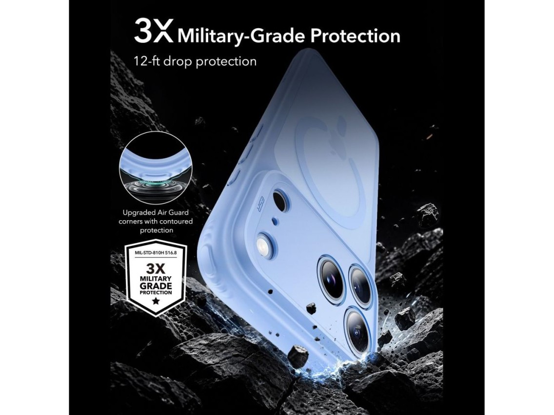ESR Classic Hybrid MagSafe Case for iPhone 18 Pro Max / 17 Pro Max - Light Blue