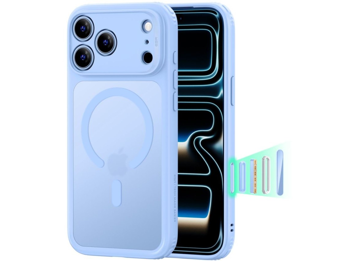 Capa ESR Classic Hybrid MagSafe para iPhone 18 Pro / 17 Pro - azul claro