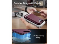 ESR Classic RFID Magnetic MagSafe Wallet - Dark Cherry