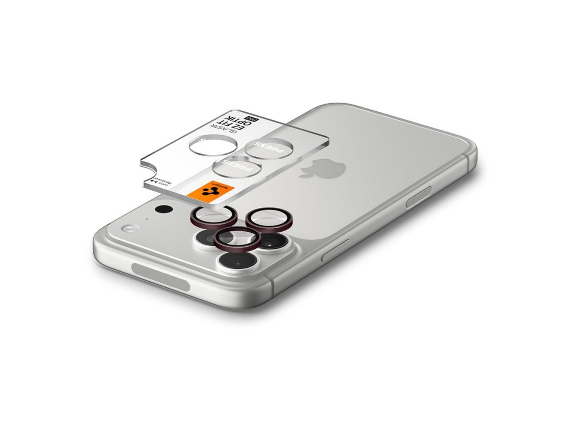 Spigen Optik Pro GLAS.TR EZ FIT 2-Pack Tempered Glass Camera Screen Protector for iPhone 18 Pro / 18