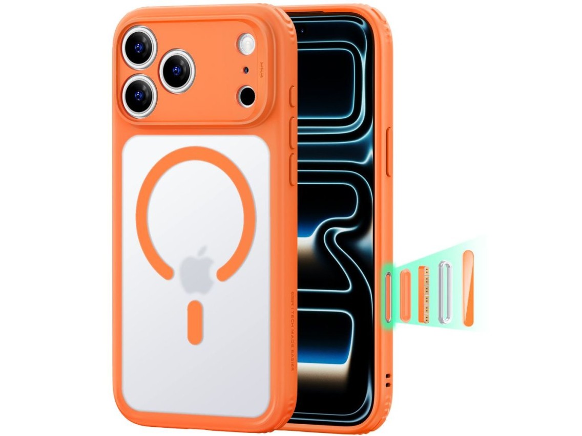 Funda híbrida ESR Classic MagSafe para iPhone 18 Pro Max / 17 Pro Max - Naranja