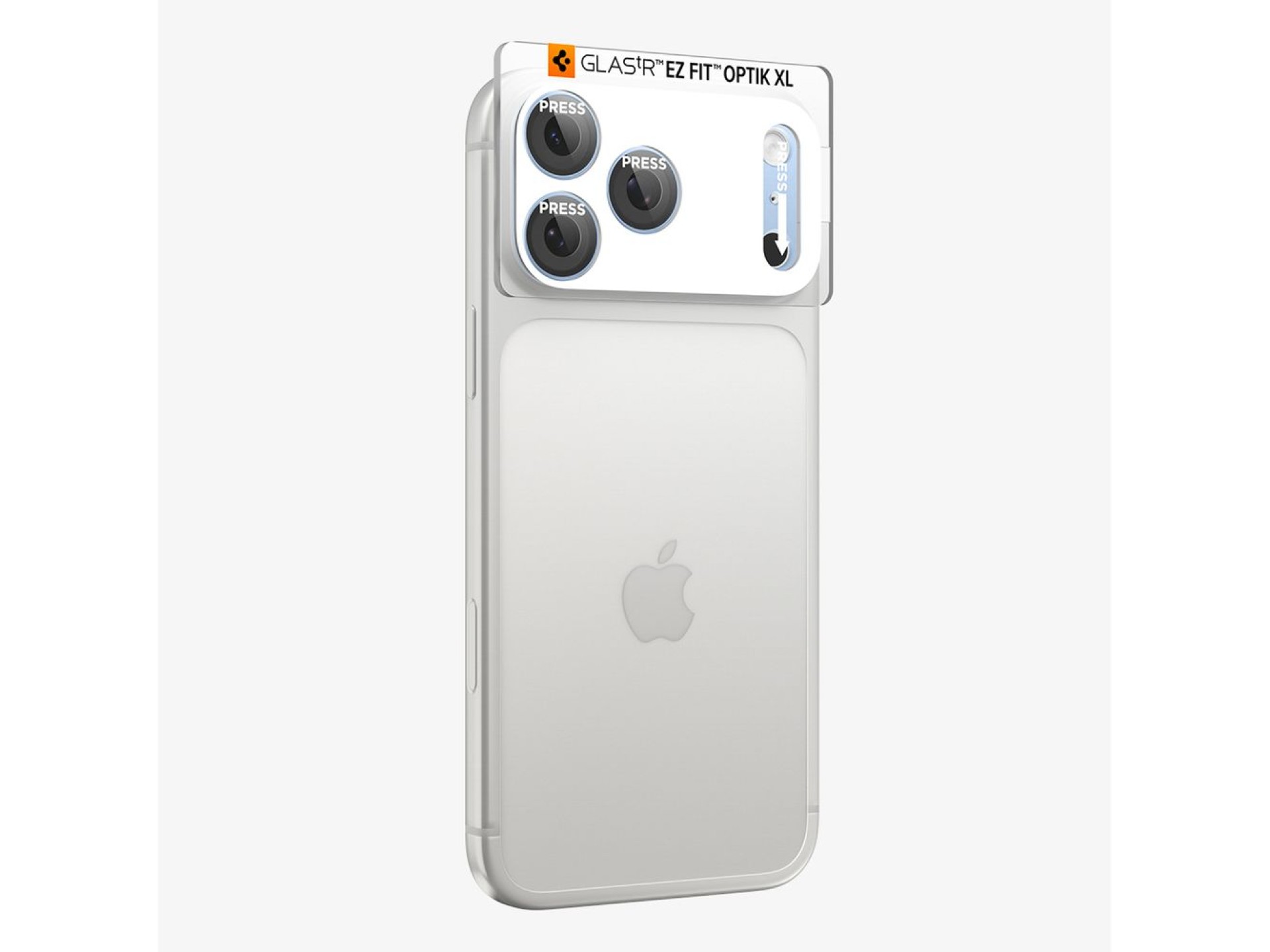 Protector de pantalla de cristal templado Spigen Optik Pro XL GLAS.TR EZ FIT para cámara de iPhone 1