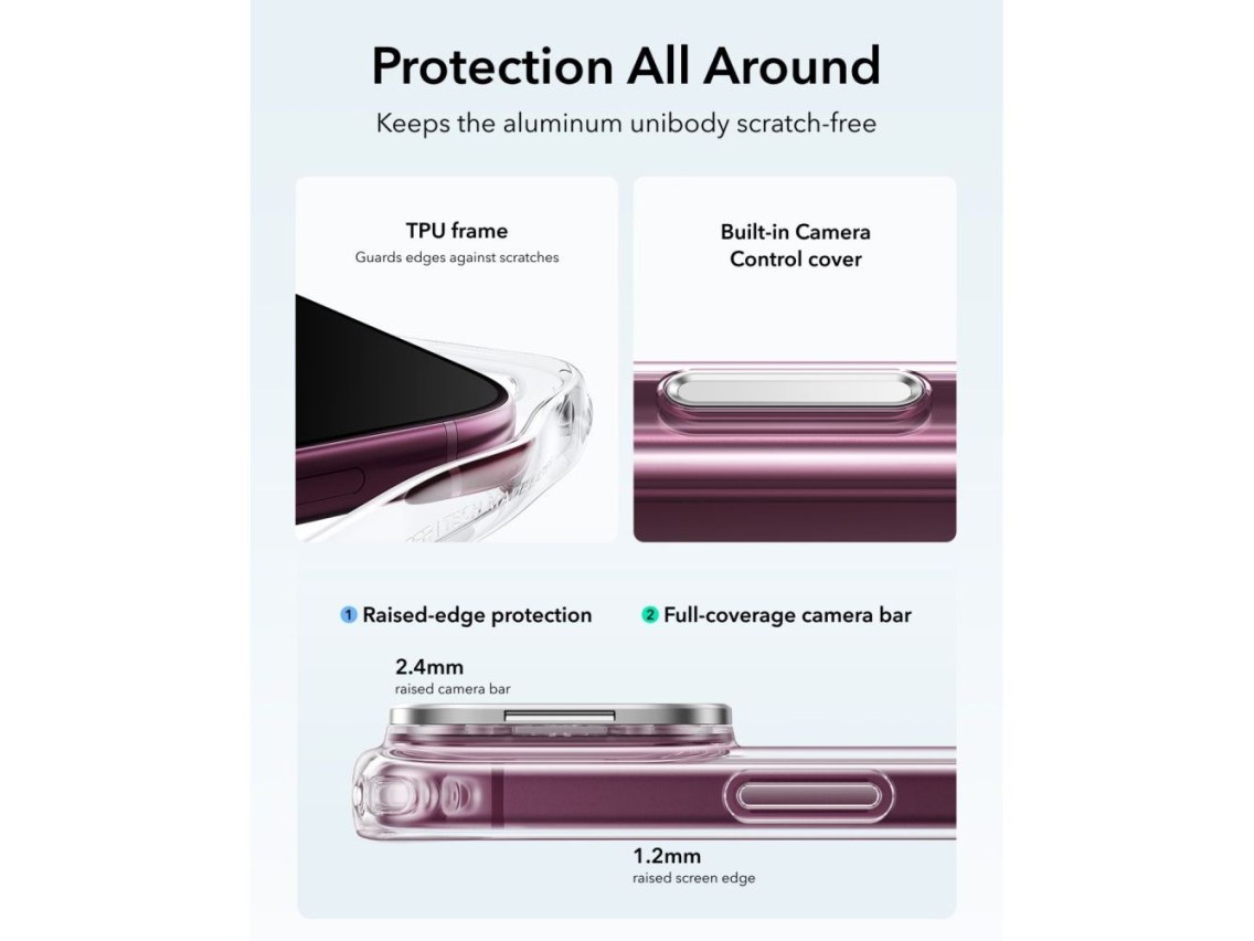 ESR Classic Hybrid Kickstand MagSafe Case for iPhone 18 Pro Max / 17 Pro Max - Clear